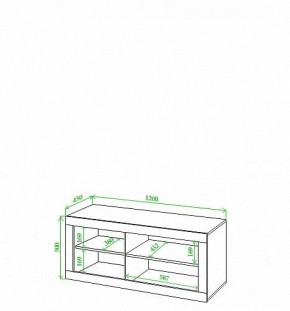 Тумба под ТВ Toivo Кон120 в Сысерти - sysert.mebel24.online | фото 2