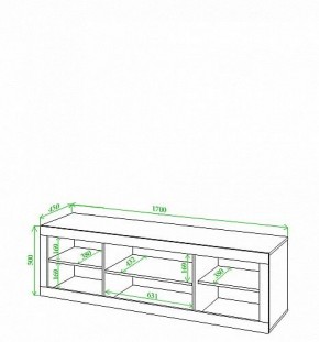 Тумба под ТВ Toivo Кон170 в Сысерти - sysert.mebel24.online | фото 2