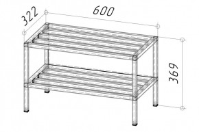 Тумба под вешалку Ригель 2 600 (Дуб золотой) в Сысерти - sysert.mebel24.online | фото 2
