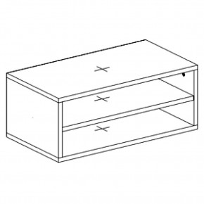 Тумба подвесная открытая "Бэлла" в Сысерти - sysert.mebel24.online | фото 6