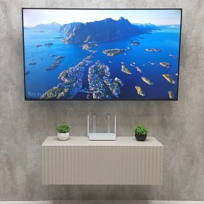Тумба подвесная под ТВ LINES MTV3-MA 900 Бежевый (Леда-М 10.1.5) в Сысерти - sysert.mebel24.online | фото 3
