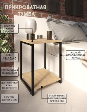 Тумба прикроватная "Лофт" (Лф.Т-2) в Сысерти - sysert.mebel24.online | фото 4