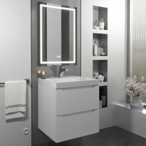Тумба с раковиной Uperwood Tanos 50 см, подвесная, белая матовая в Сысерти - sysert.mebel24.online | фото