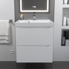 Тумба с раковиной Uperwood Tanos 50 см, подвесная, белая матовая в Сысерти - sysert.mebel24.online | фото 10