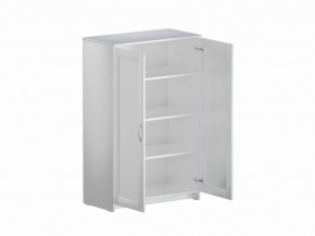 Тумба СИРИУС двухдверная высокая, цвет белый в Сысерти - sysert.mebel24.online | фото 3