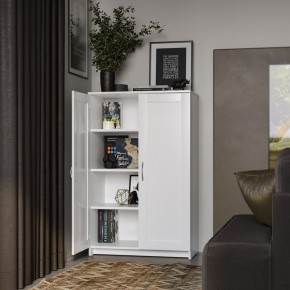 Тумба СИРИУС двухдверная высокая, цвет белый в Сысерти - sysert.mebel24.online | фото 4