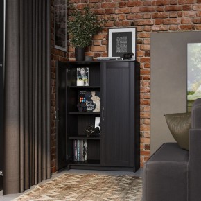 Тумба СИРИУС двухдверная высокая, цвет Дуб Венге в Сысерти - sysert.mebel24.online | фото 4