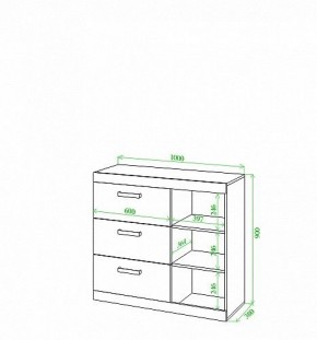 Тумба Toivo Км100 в Сысерти - sysert.mebel24.online | фото 2
