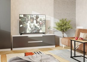 Тумба ТВ большая Парус (Белый/Графит) в Сысерти - sysert.mebel24.online | фото 2