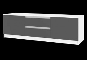 Тумба ТВ большая Парус (Белый/Графит) в Сысерти - sysert.mebel24.online | фото 4