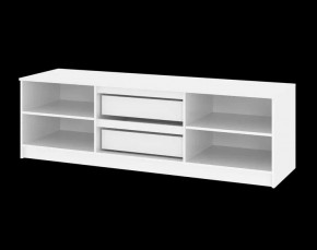 Тумба ТВ большая Парус (Белый/Графит) в Сысерти - sysert.mebel24.online | фото 5