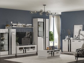 МАГНОЛИЯ Тумба ТВ (Белый глянец/Белый) в Сысерти - sysert.mebel24.online | фото 3