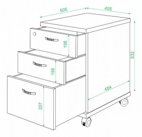 Тумбочка Домино нельсон ТС-2 в Сысерти - sysert.mebel24.online | фото 2