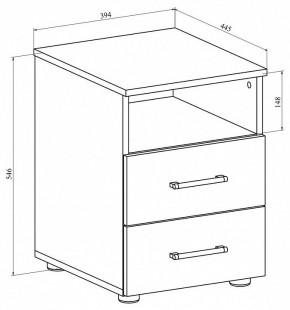 Тумбочка Офис ОФ-24 в Сысерти - sysert.mebel24.online | фото 2