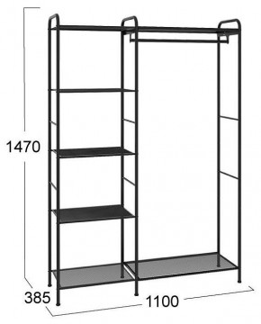 Вешалка гардеробная Валенсия 1 в Сысерти - sysert.mebel24.online | фото 2