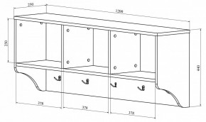 Вешалка-полка ДримСтар ДС-30 в Сысерти - sysert.mebel24.online | фото 3