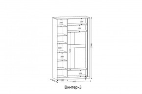 ВИНТЕР 3 Шкаф 3-х створчатый в Сысерти - sysert.mebel24.online | фото 2