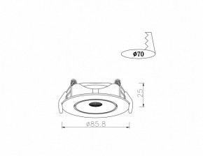 Встраиваемый светильник Arte Lamp Kaus A4761PL-1WH в Сысерти - sysert.mebel24.online | фото 3
