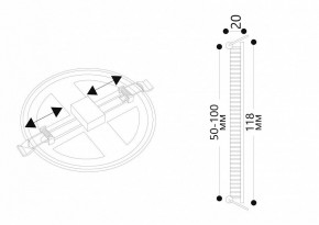 Встраиваемый светильник Arte Lamp Mesura A7972PL-1WH в Сысерти - sysert.mebel24.online | фото 5