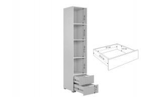 ЗЕФИР Гостиная К2 (белое дерево/черный муар) в Сысерти - sysert.mebel24.online | фото 7